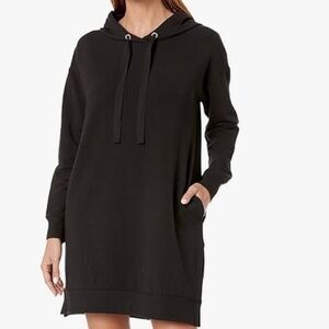 Woman’s Long Sleeve Hooded Mini Sweatshirt Dress